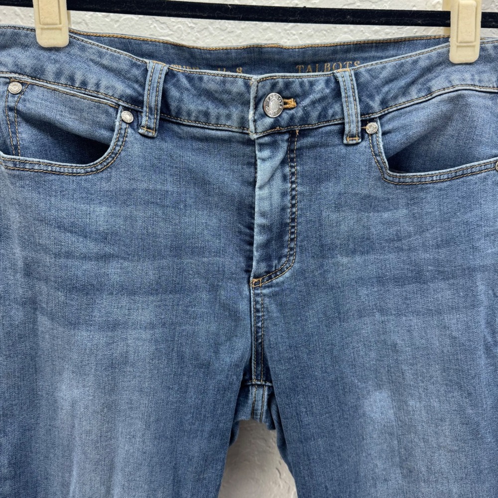 Talbots Signature Ankle Jeans Women Size 8 Medium‎ Wash Denim Stretch